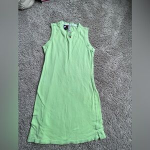 Vintage Y2K Tommy Hilfiger Green Sleeveless Dress